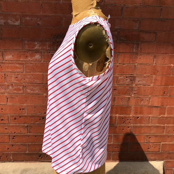 Vintage Red and White Stripe Tank Top - Picture 2 of 4